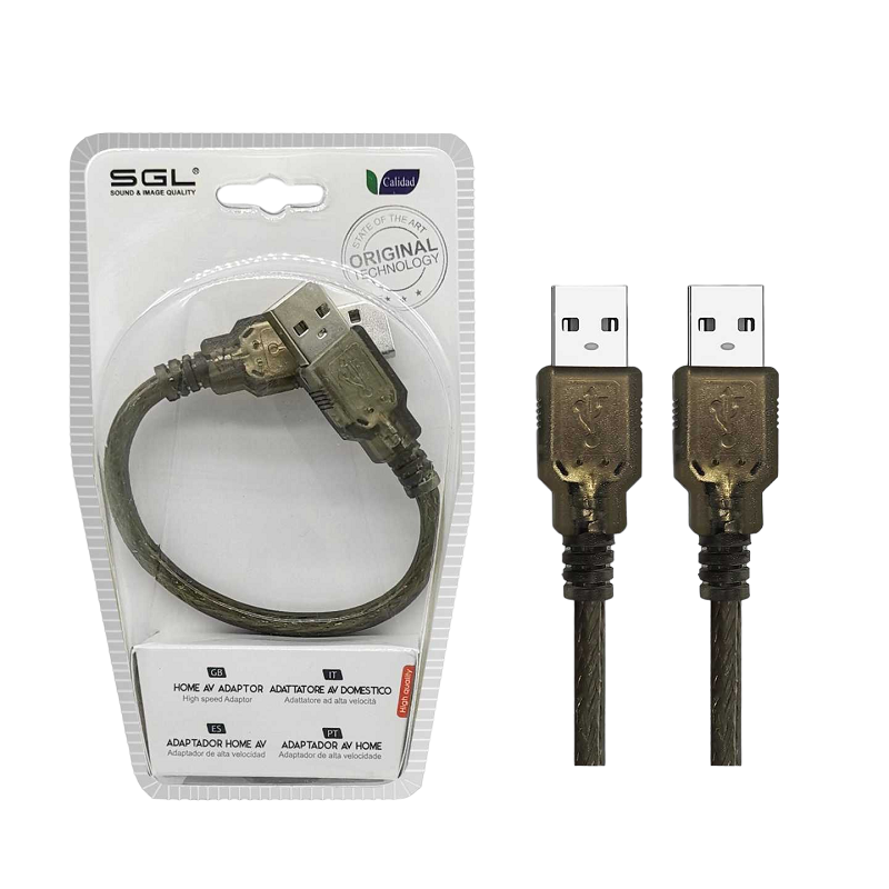 Αντάπτορας καλώδιο USB 2.0 - AA-01 - USB-A male/male - 20cm - 098135 - iThinksmart.gr