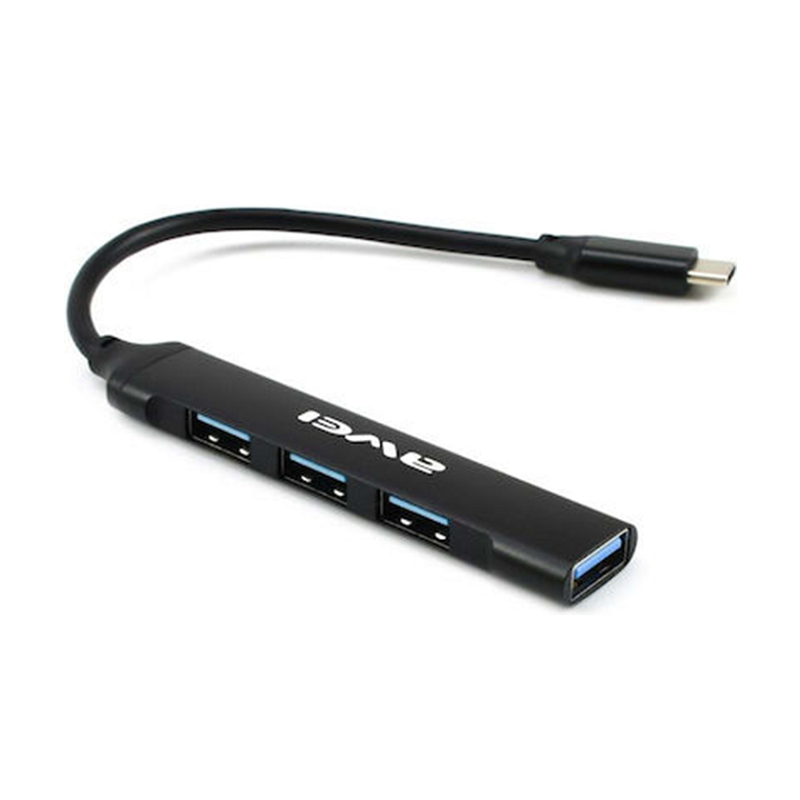 Αντάπτορας USB Hub με 4 θύρες - CL-150T - USB Type-C - AWEI - 888056 - iThinksmart.gr