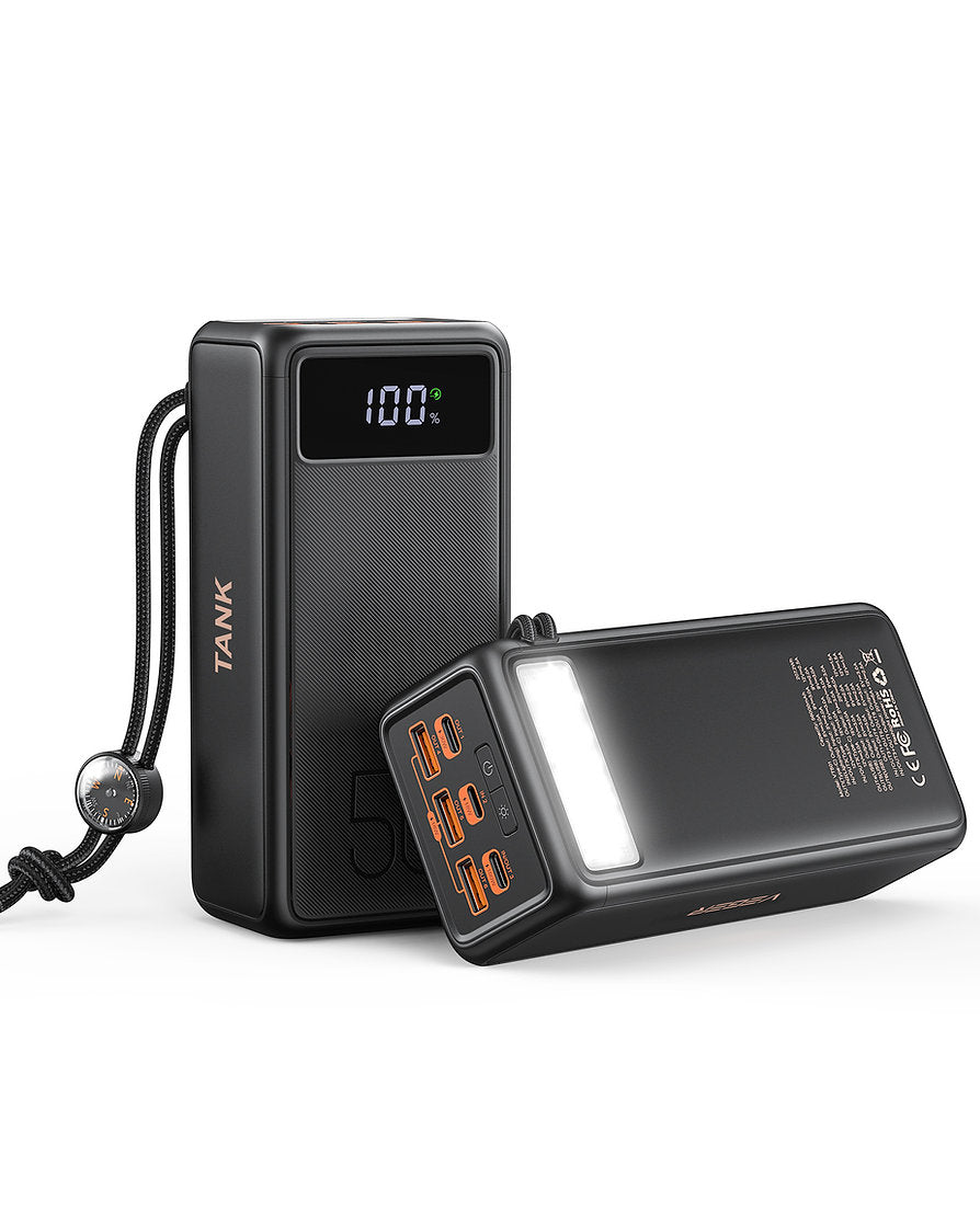 Veger VP5001C - Tank Boost Power Bank 56000mAh 100W με 3 Θύρες USB-A και 2 Θύρες USB-C - iThinksmart.gr