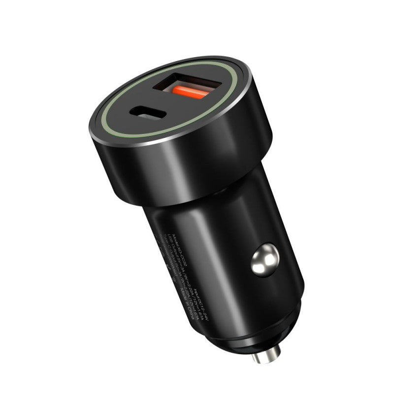 XO Φορτιστής Αυτοκινήτου CC32 3A - PD+QC3.0 20W με Θύρες: 1xUSB 1xType-C - Μαύρος - iThinksmart.gr