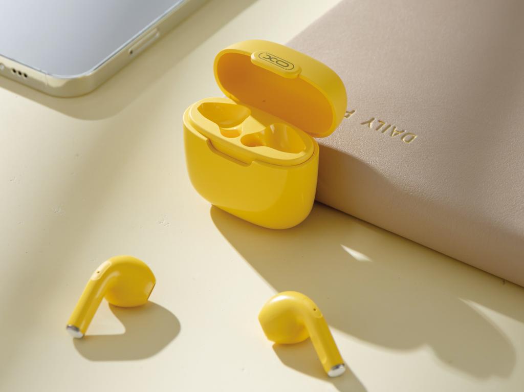 XO X23 TWS Bluetooth headset Yellow - iThinksmart.gr