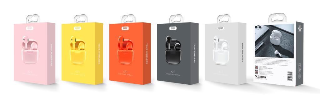 XO X23 TWS Bluetooth headset Yellow - iThinksmart.gr