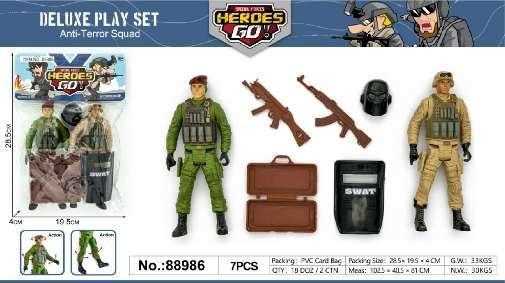 Soldier figures with accessories - 88986 - 102571
