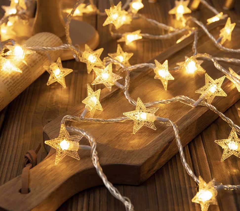 Ηλιακή γιρλάντα φωτισμού LED - Αστέρι - 5m+1m - 20D - 152851 - Warm White