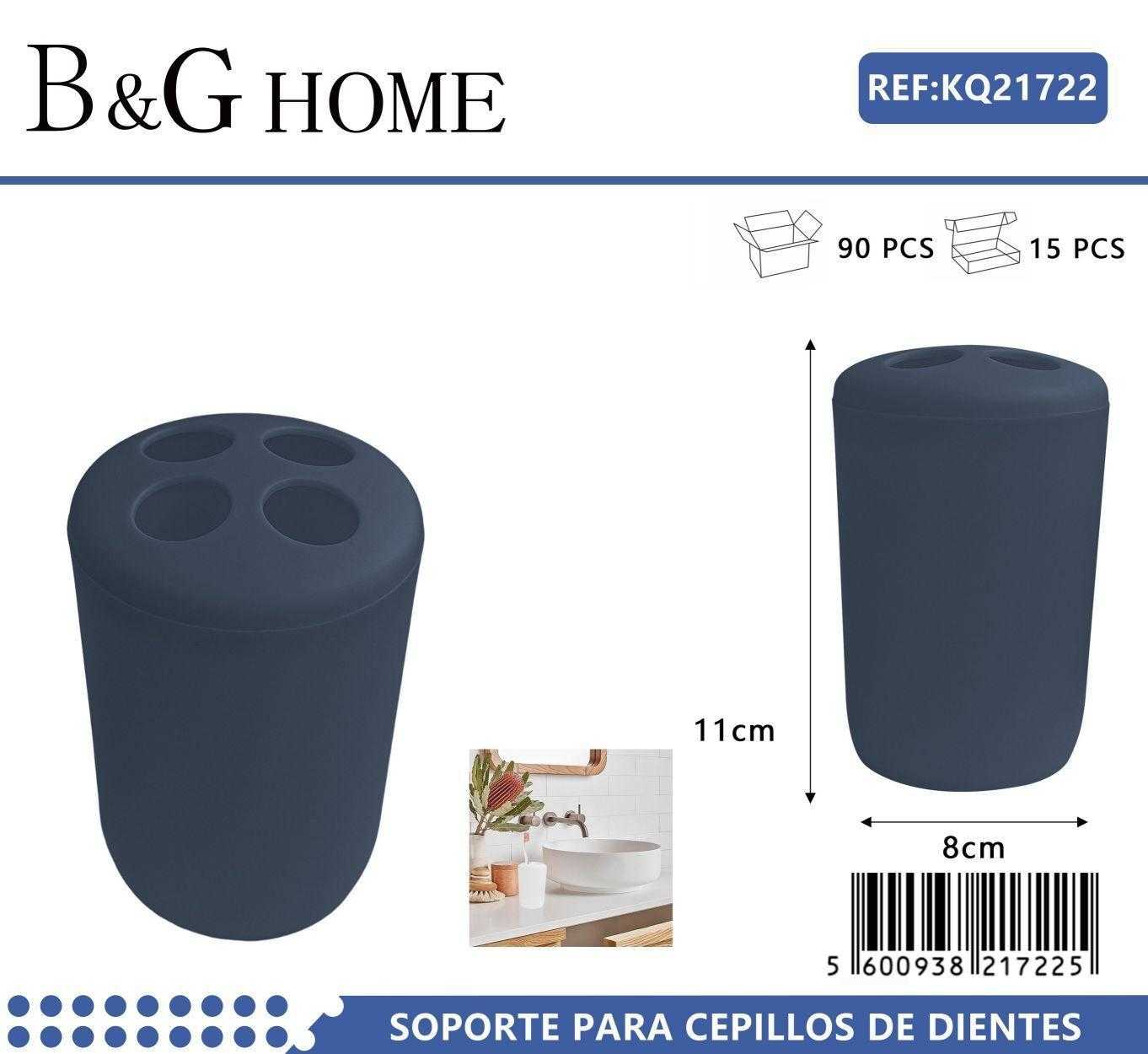 Θήκες οδοντόβουρτσας πλαστικές σε σετ 5Χ - Blue - 21722