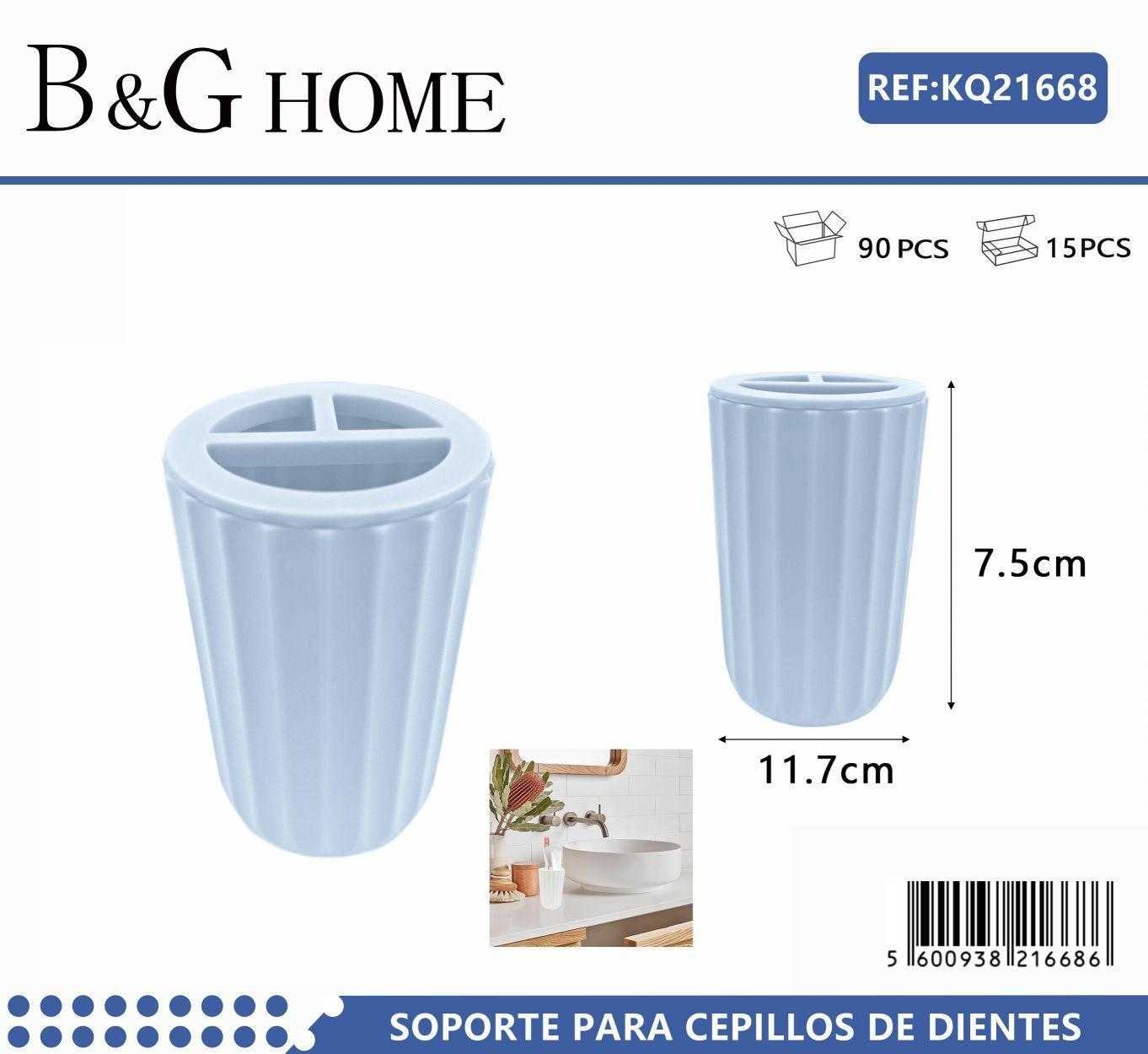 Θήκες οδοντόβουρτσας πλαστικές σε σετ 5Χ - Light Blue - 21668