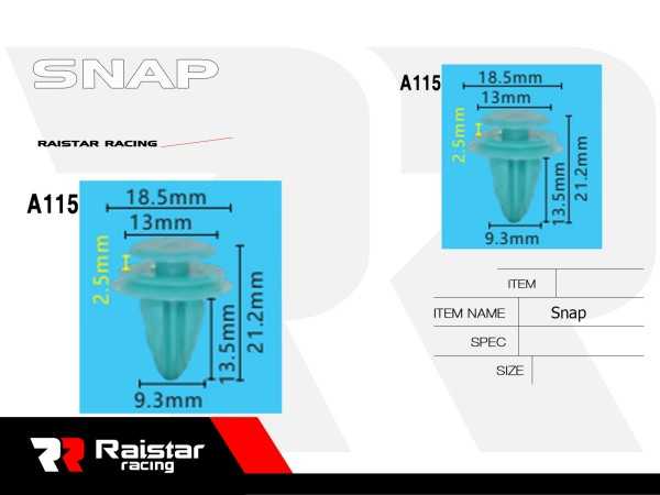 Σετ συνδετήρες αυτοκινήτου - 10pcs - R-F16101-04 - 180854 - iThinksmart.gr