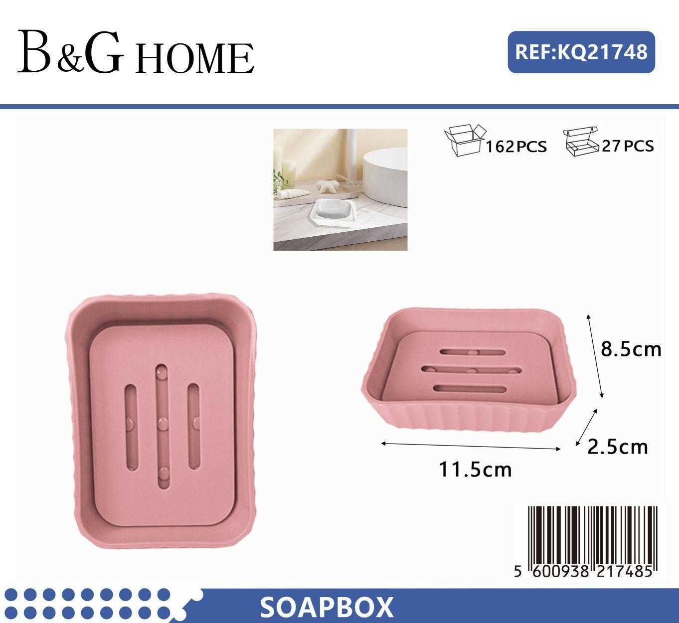 Σαπουνοθήκες μπάνιου πλαστικές σε σετ 9Χ - Pink - 21748