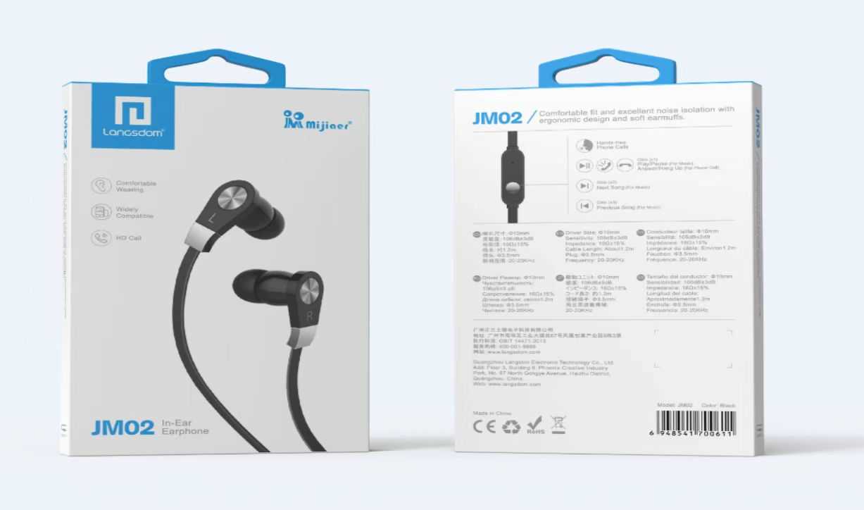 Ενσύρματα ακουστικά - JM-02 - 700598 - White