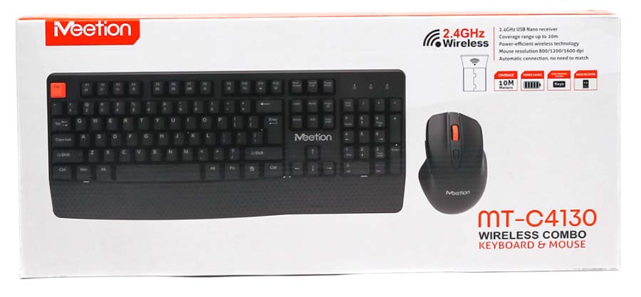 Meetion MT-C4130 2.4G Wireless Combo / Μαύρο