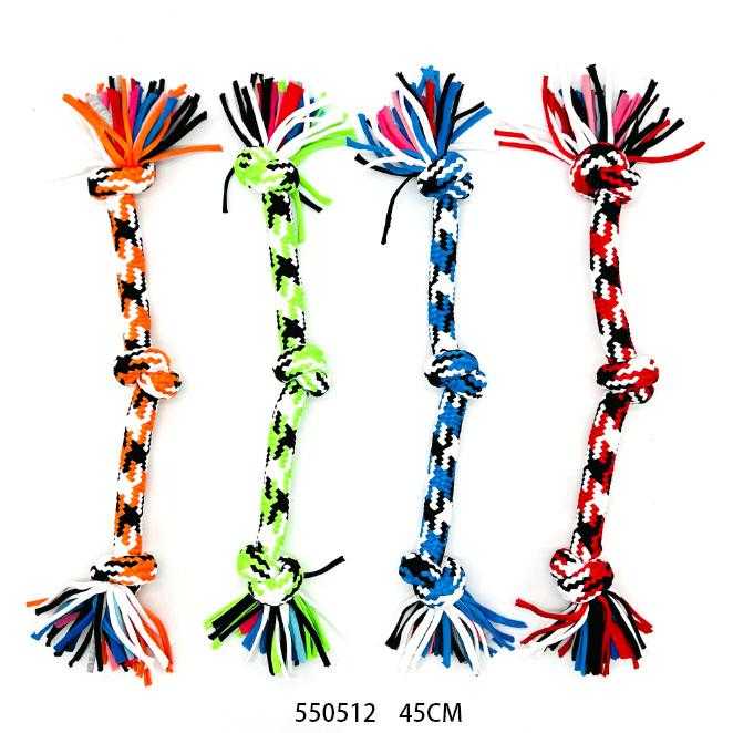 Παιχνίδι σκύλου σχοινί με κόμπους - 45cm - 12pcs - 550512