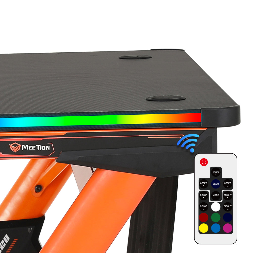 Meetion MT-DSK20 Gaming Desk / Black + Orange