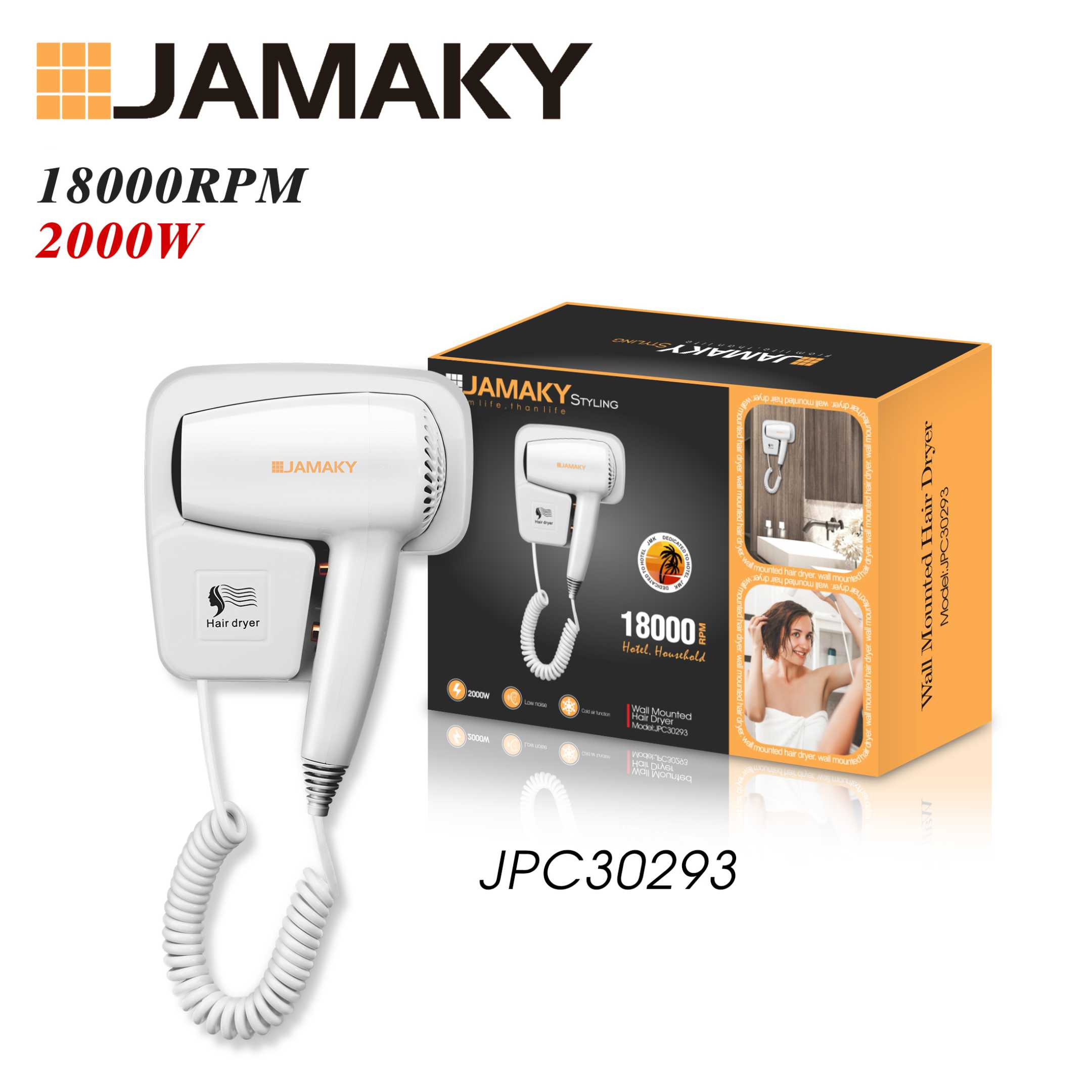 Hotel hair dryer - JPC30293 - 029304