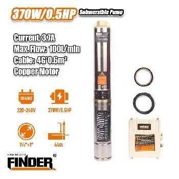 Submersible pump - 370W/0.5HP - Finder - 197346