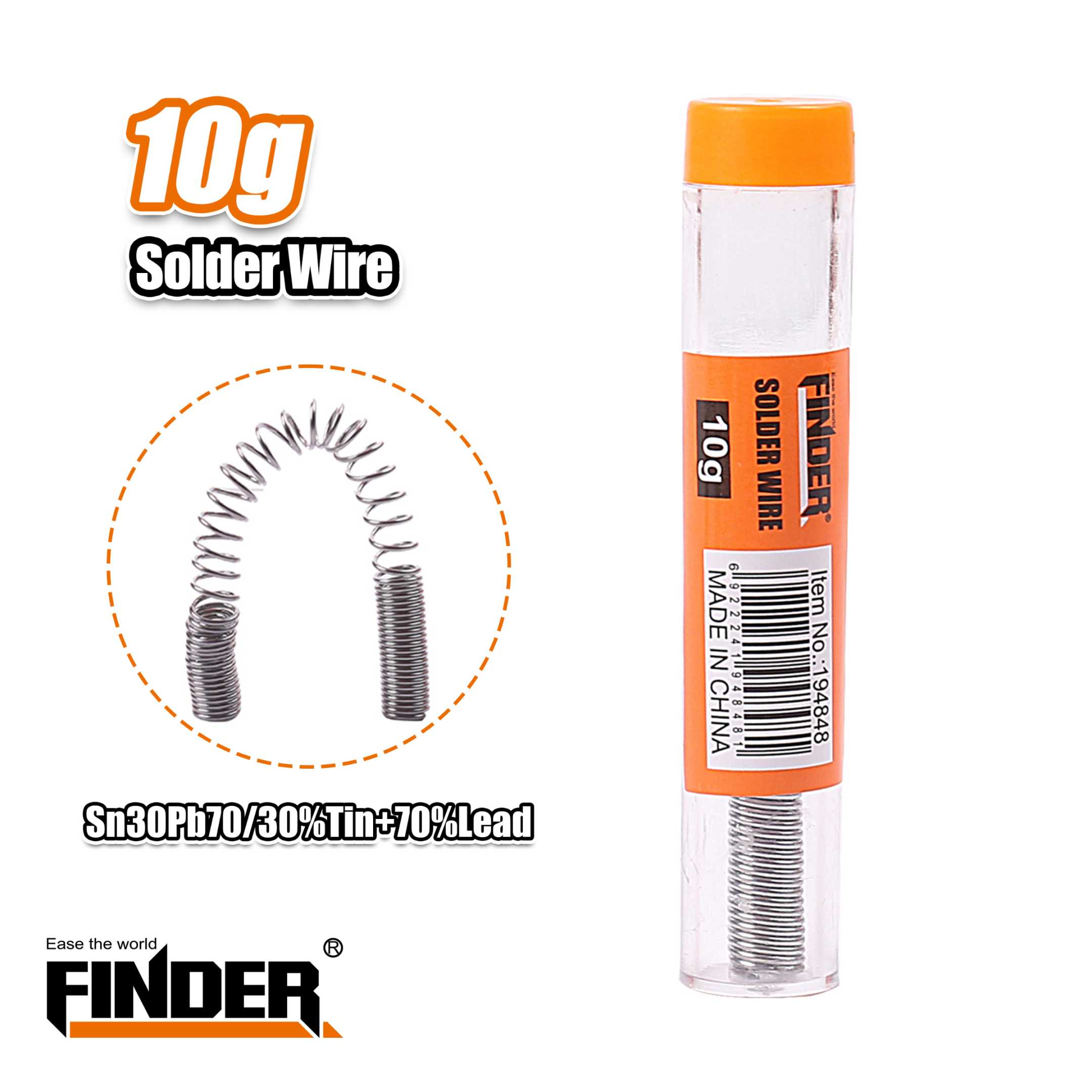 Soldering wire Tin - 10g - Finder - 194848