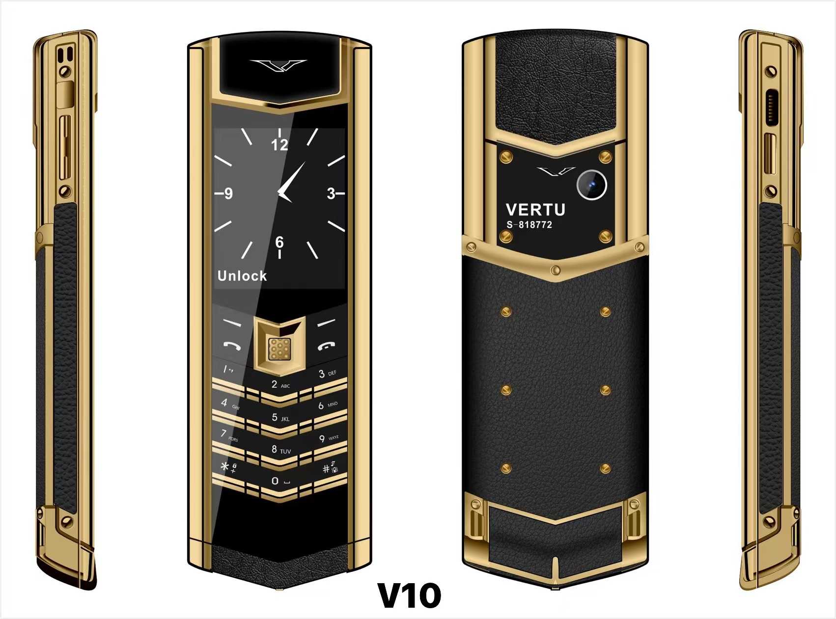 Κινητό τηλέφωνο - V10 - Dual Sim - 812198 - Black - Ελληνικό μενού