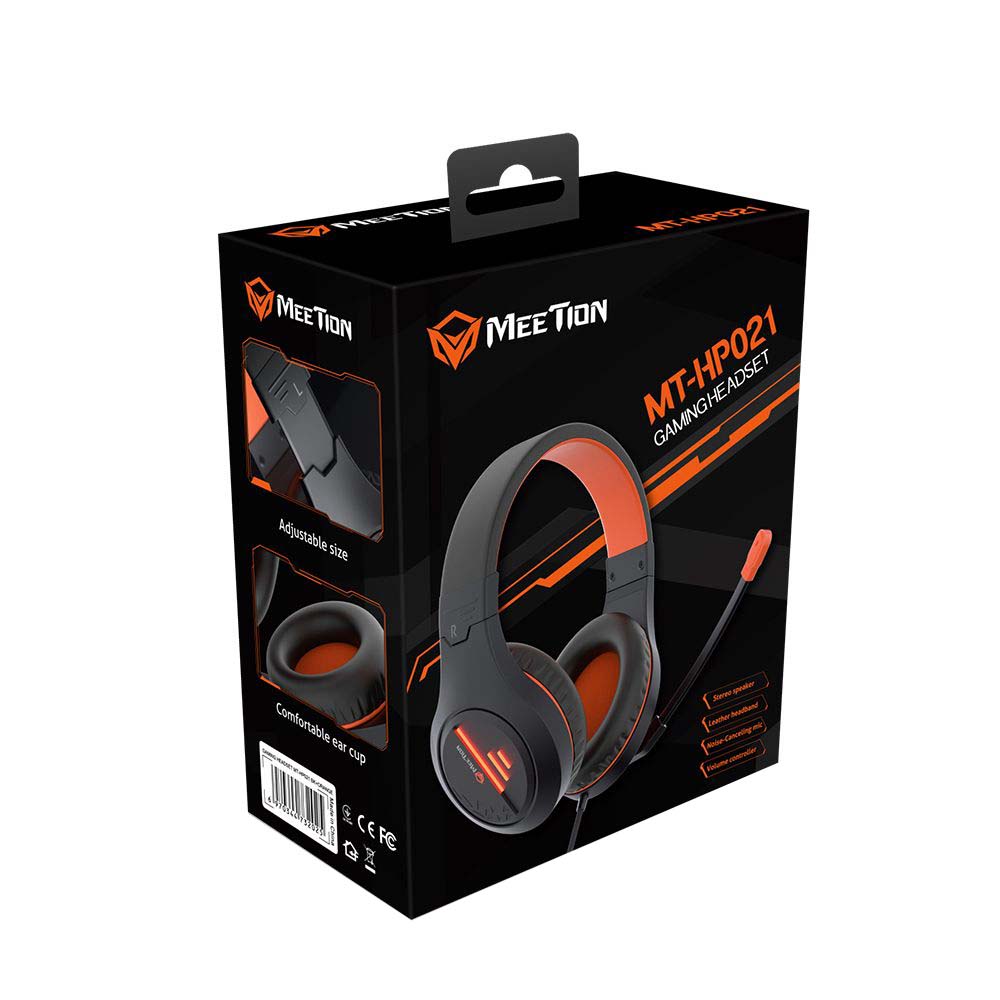 Meetion MT-HP021 Gaming Headphones Black + Orange
