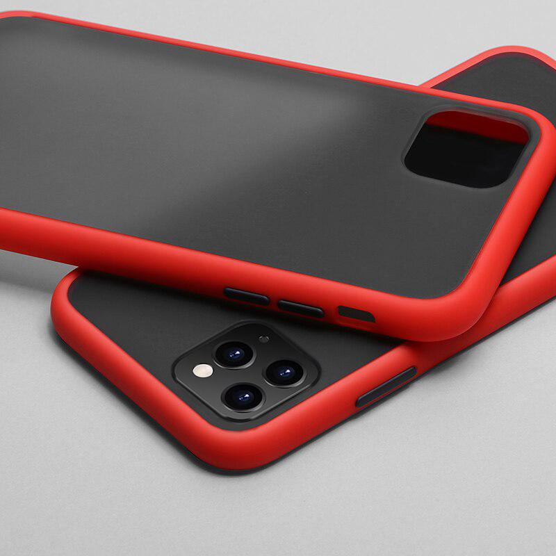 Θήκη iPhone 11 Pro - Vennus Color Button - Κόκκινο / Μαύρα Κουμπιά - iThinksmart.gr