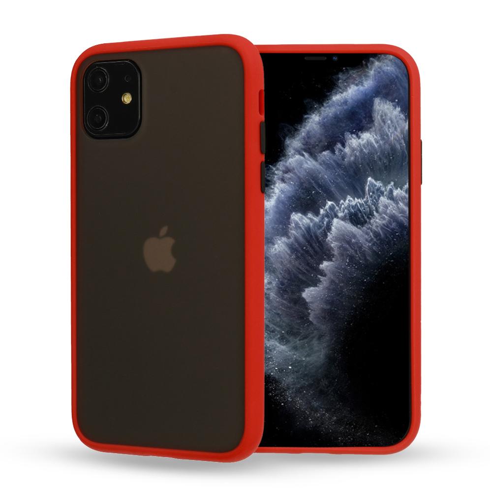 Θήκη iPhone 11 Pro - Vennus Color Button - Κόκκινο / Μαύρα Κουμπιά - iThinksmart.gr