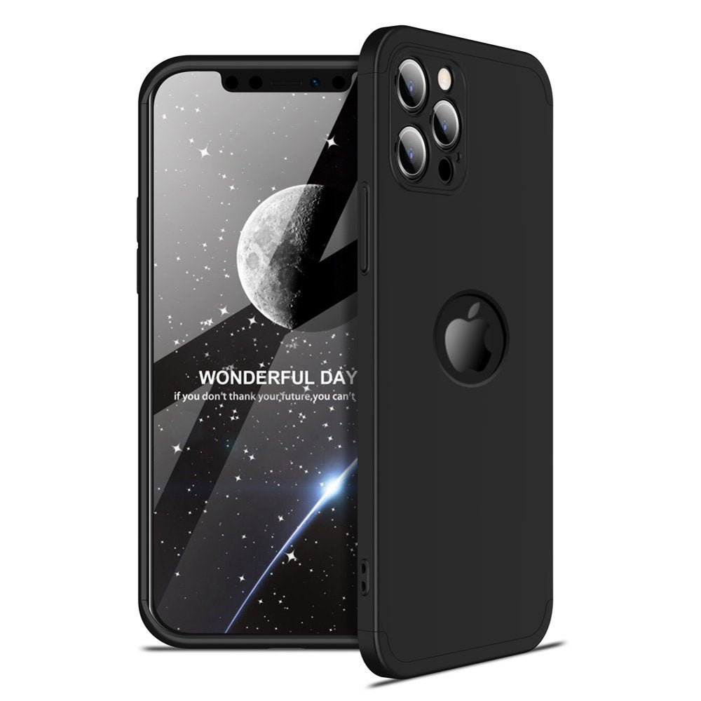 Θήκη iPhone 12 Pro - GKK 360 Full Cover - Μαύρο (+Δώρο Τζαμάκι Οθόνης) - iThinksmart.gr