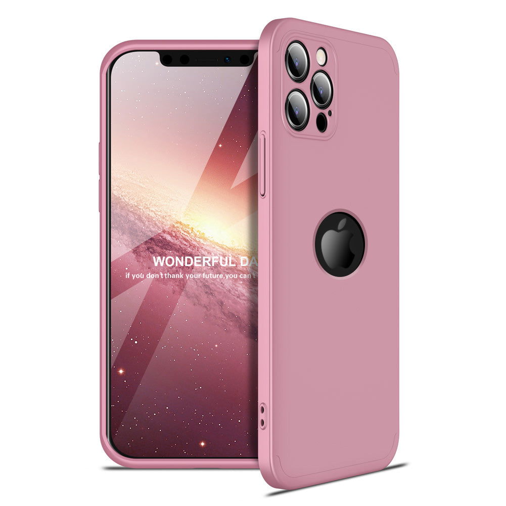 Θήκη iPhone 12 Pro - GKK 360 Full Cover - Ροζ (+Δώρο Τζαμάκι Οθόνης) - iThinksmart.gr