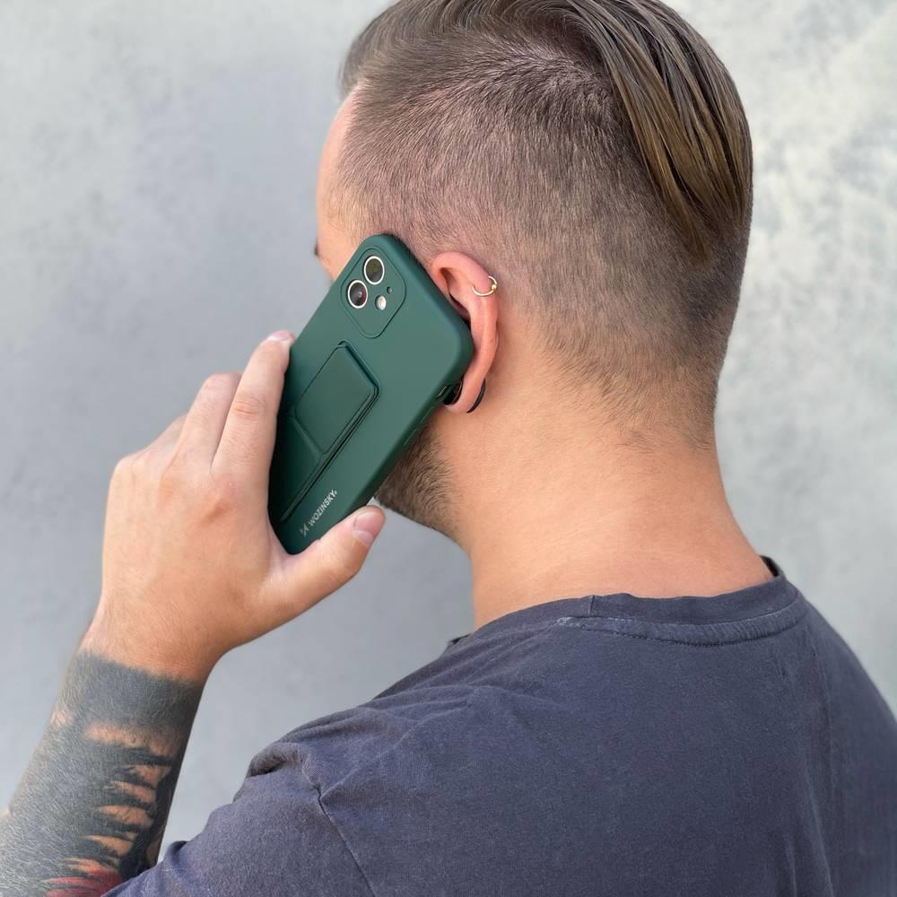 Θήκη iPhone 12 Pro Kickstand Wozinsky με Finger Holder και Stand - Μαύρο - iThinksmart.gr