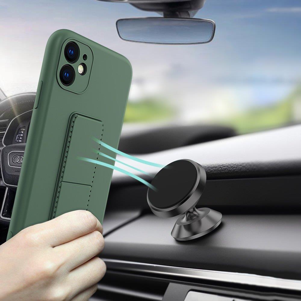 Θήκη iPhone 12 Pro Kickstand Wozinsky με Finger Holder και Stand - Μαύρο - iThinksmart.gr