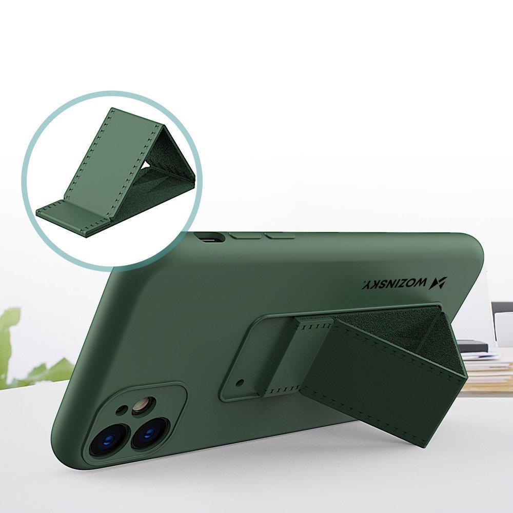 Θήκη iPhone 12 Pro Kickstand Wozinsky με Finger Holder και Stand - Navy Μπλε - iThinksmart.gr