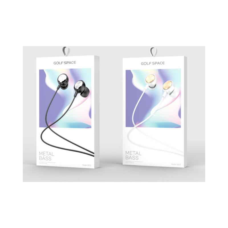 Ακουστικά με Μικρόφωνο in-Ear Handsfree Golf E01 Universal - Λευκο - iThinksmart.gr