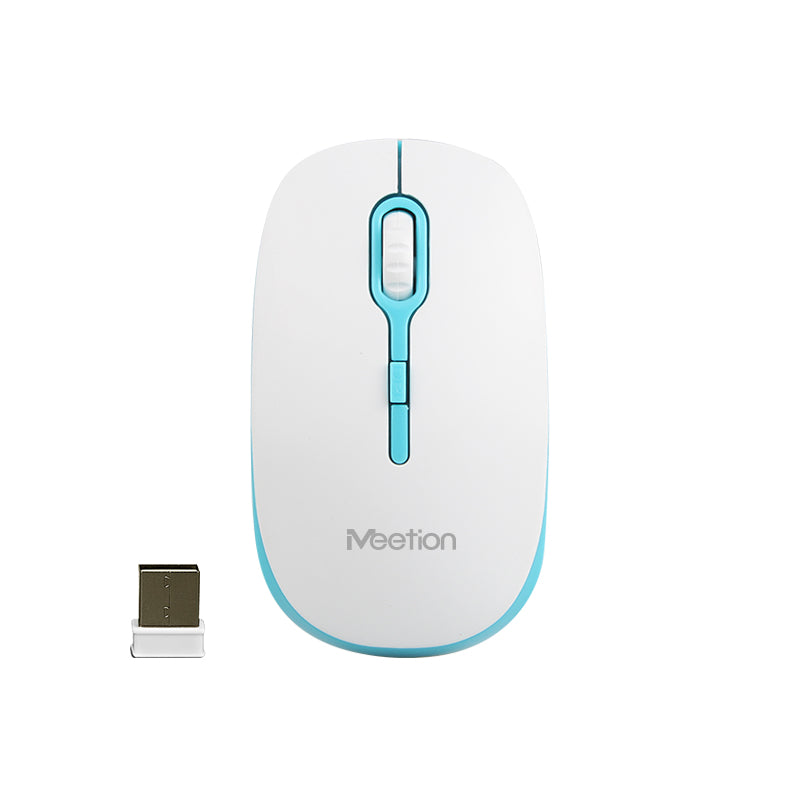 Meetion MT-R547 2.4G Wireless Mouse / White + Blue