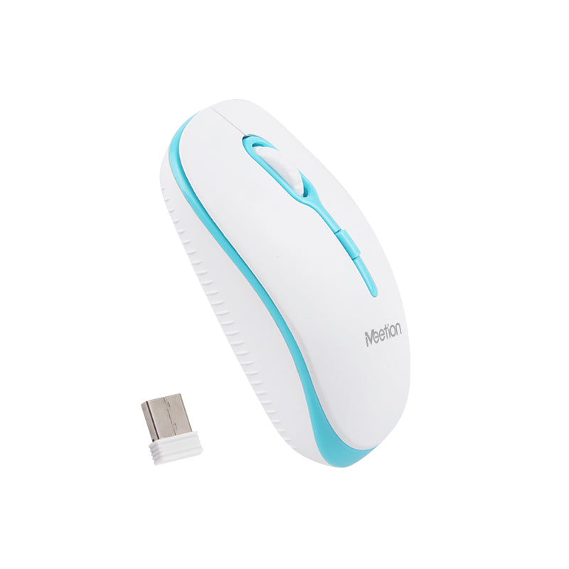 Meetion MT-R547 2.4G Wireless Mouse / White + Blue