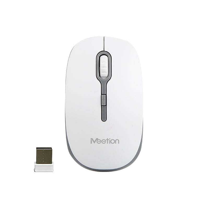 Meetion MT-R547 2.4G Wireless Mouse / White + Gray