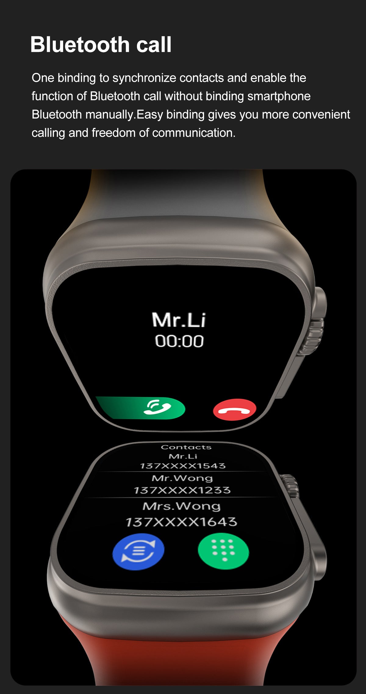 DT NO.1 DT8 Ultra+ 49mm Smartwatch Με IPS Οθόνη Παλμογράφο και Οξύμετρο και δυνατότητα κλήσεων - Μαύρο