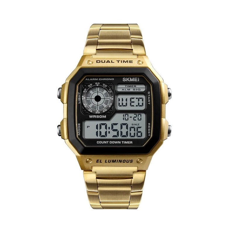Digital wristwatch – Skmei - 1335 - Gold