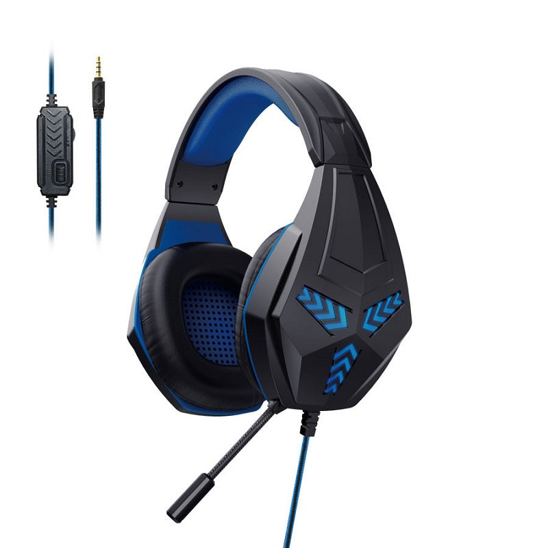 Wired Gaming Headphones - M-204 - KOMC - 302896 - Blue