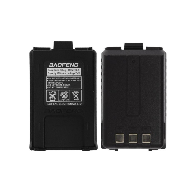 Transceiver battery BL-5 for UV-5R - 2800mah - 7.4V - Baofeng - 084641-1 