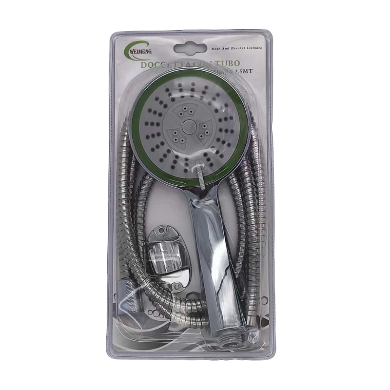 Shower head with spiral and pressure options - 1.5m - 088010