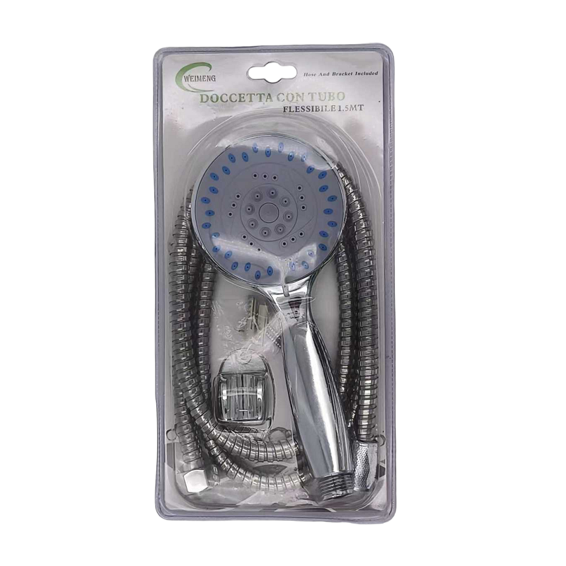 Shower head with spiral and pressure options - 1.5m - 088012