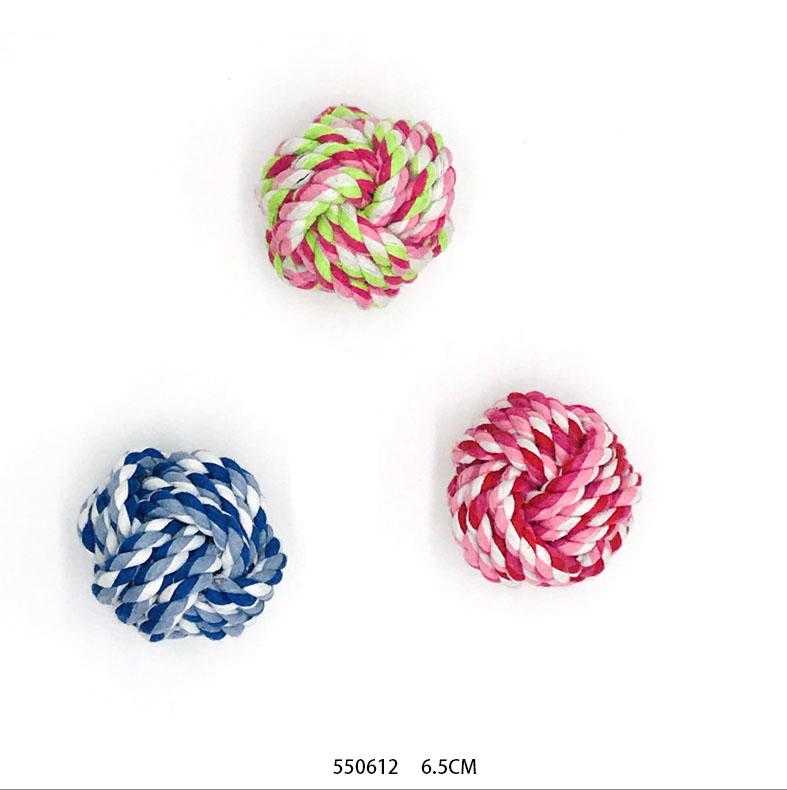 Rope ball dog toy - 6.5cm - 550612
