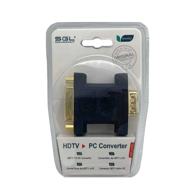 Video/audio adapter - VGA female to DVI male - 6041 - 098463