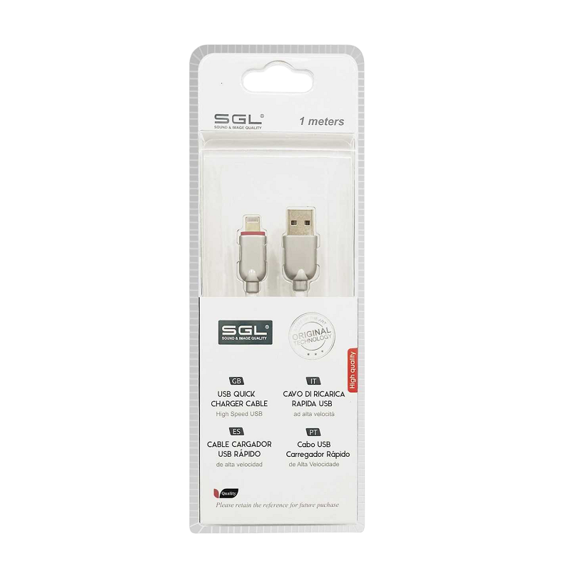 Charging &amp; data cable - Lightning - Fast Charge - FA5 - 1m - 099132