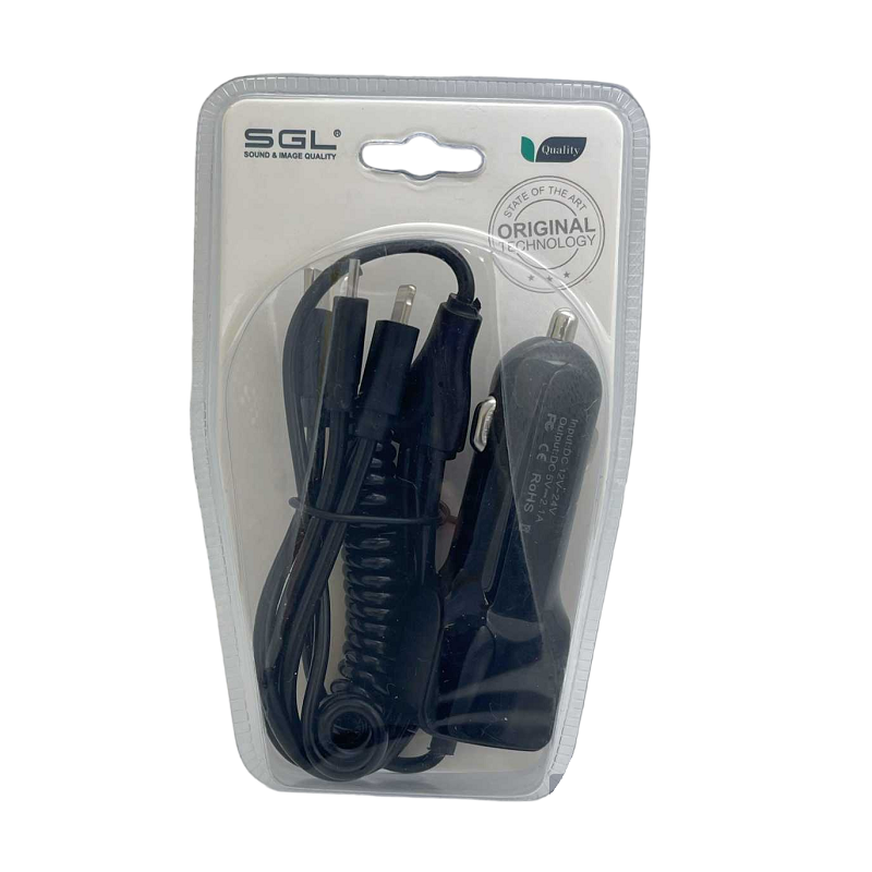 Car lighter charger with 3in1 cable - BC3 - 1m - 099415