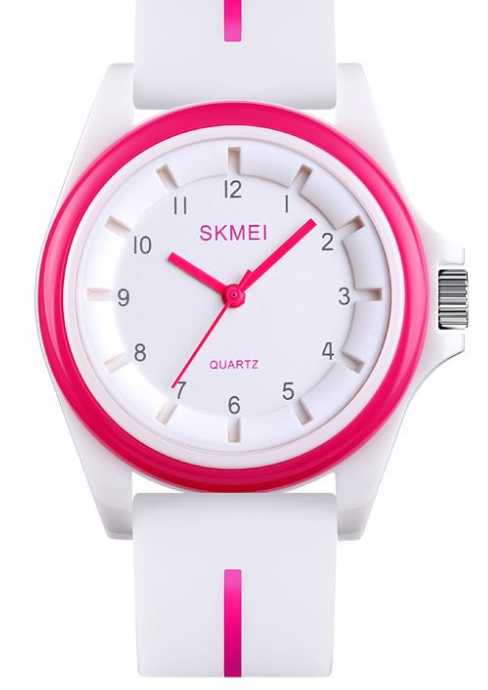 Analog Wristwatch – Skmei - 1578 - 215781 - White/Pink