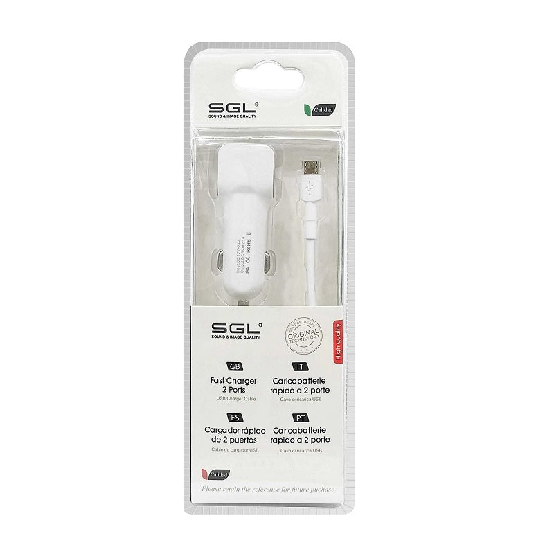 Car charger - Micro USB - 1m - V8-D13 - 110206