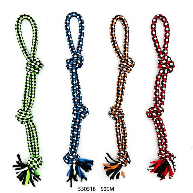 Knotted rope dog toy - 50cm - 550518