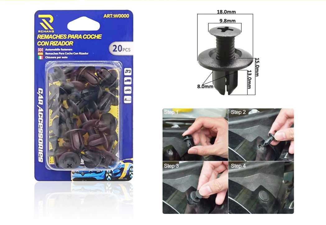 Σετ συνδετήρες αυτοκινήτου - 157 - 20pcs - 125613 - iThinksmart.gr