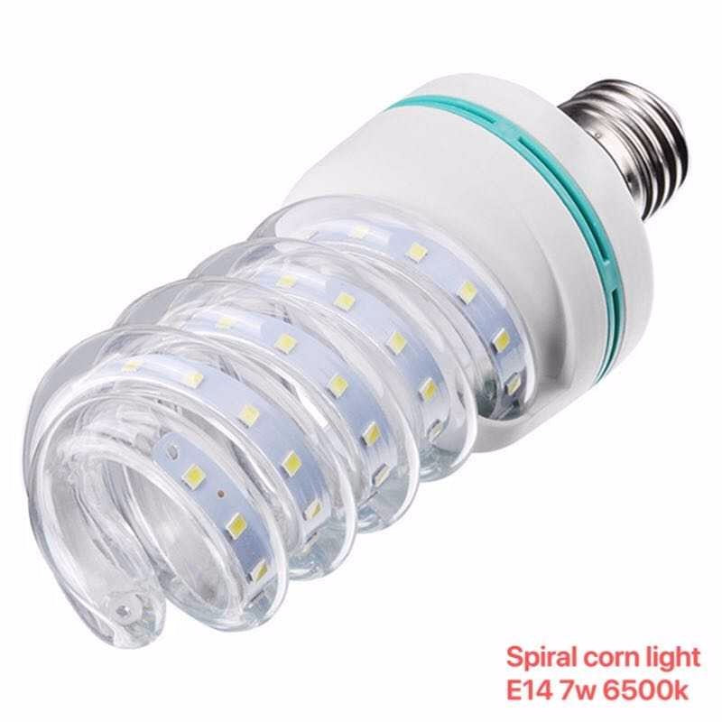 Λάμπα LED - Spiral Corn - E14 - 7W - 6500K - 356939 - iThinksmart.gr