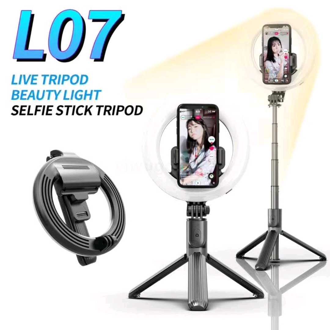 Selfie stick/stand τρίποδο με LED Ring Light - L07 - 532050