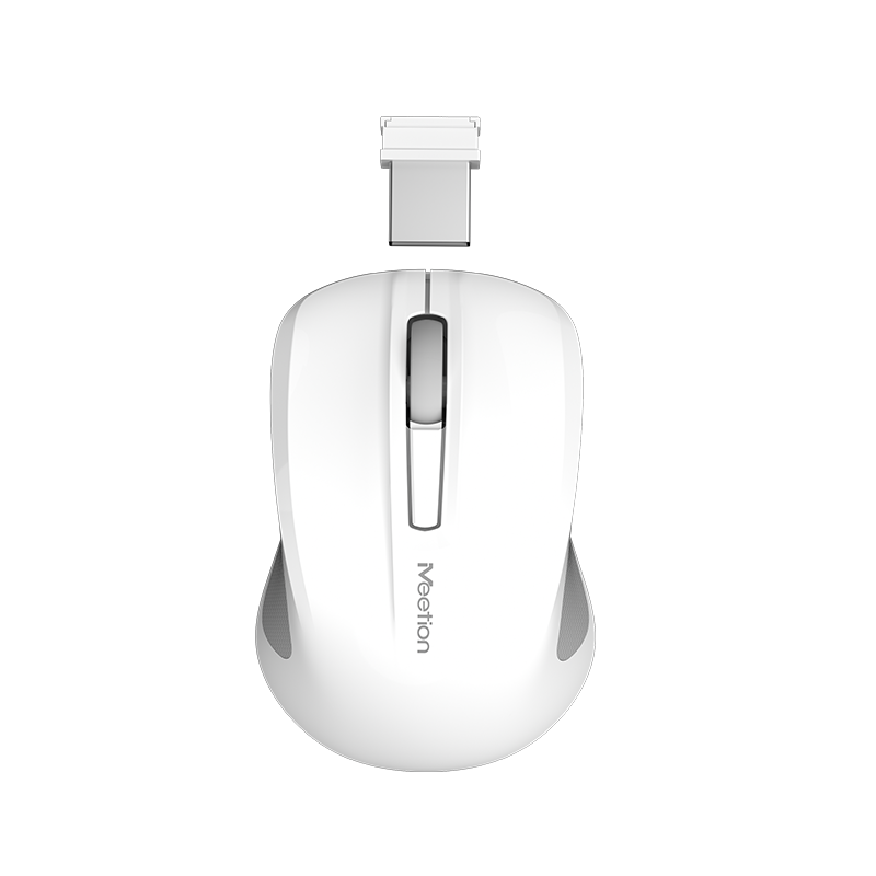 Meetion MT-MINIGO Silent Mini 2.4G Optical Wireless Mouse White