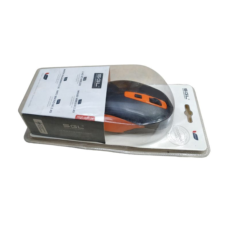 Wireless mouse - K103 - 177272 - Black/Orange